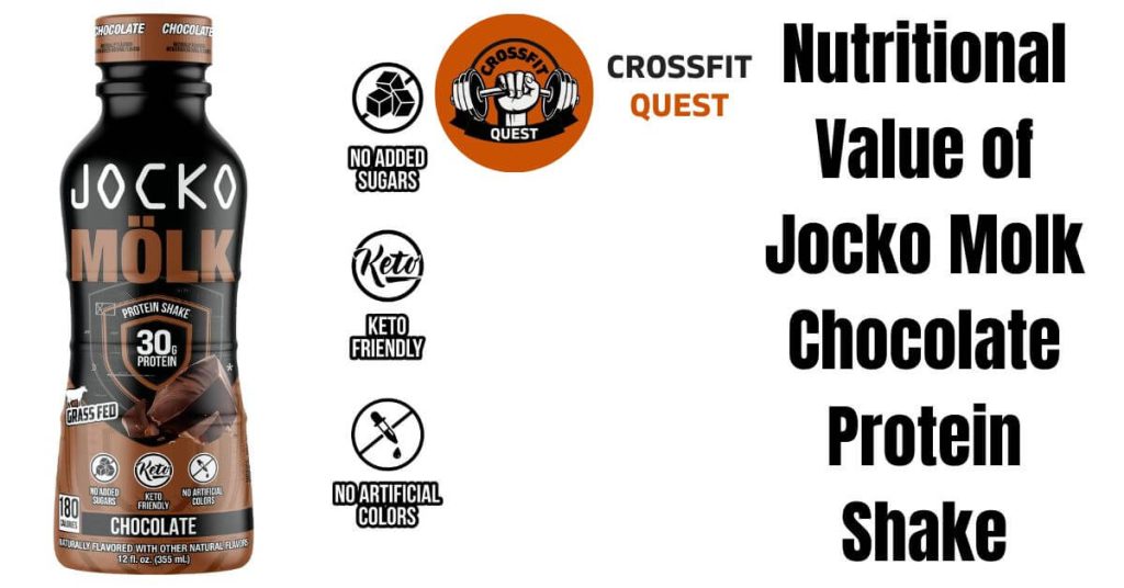 Nutritional Value of Jocko Molk Chocolate Protein Shake